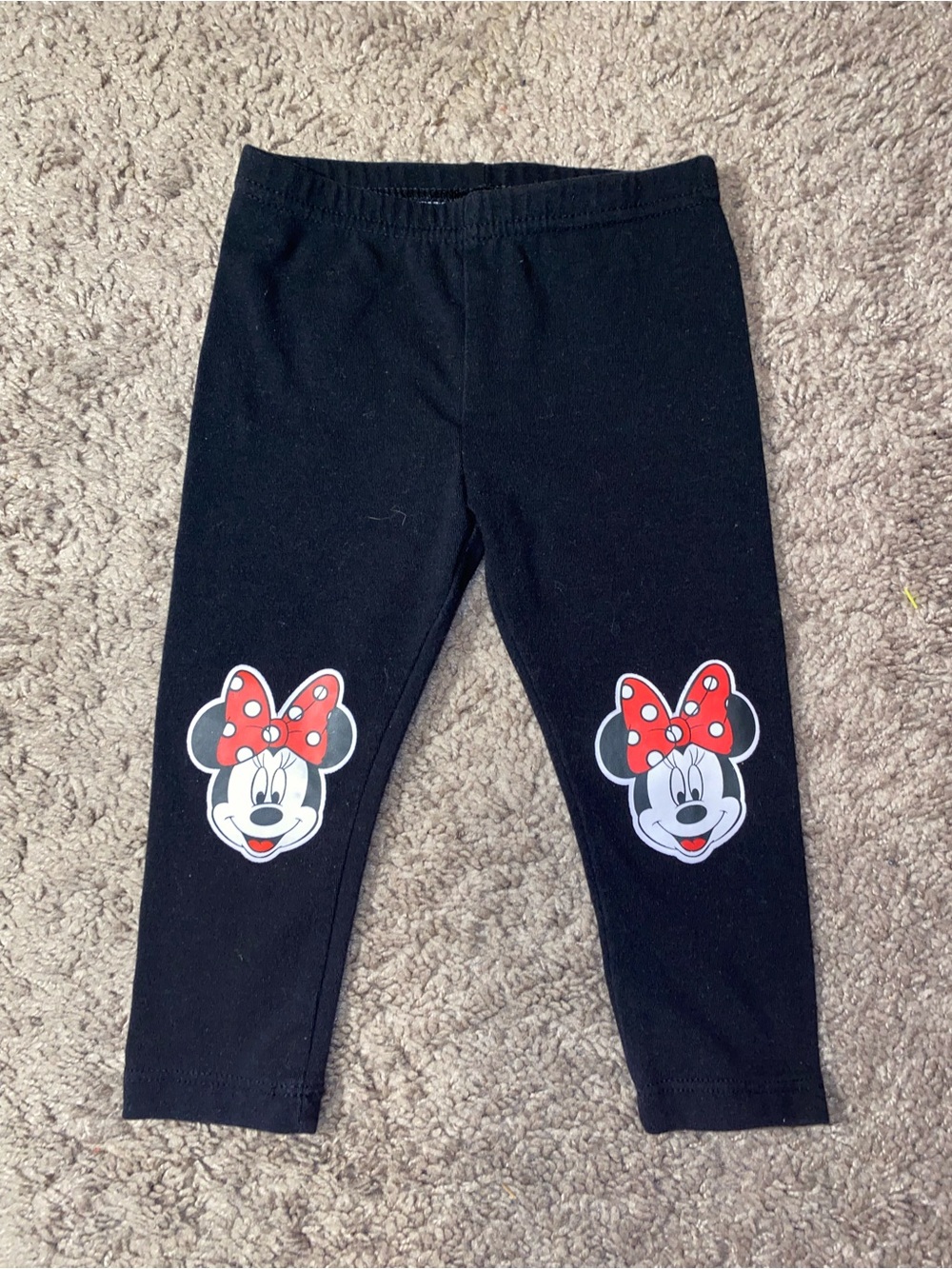 Vintage Rare Edition Disney World Minnie Mouse Girls Size 2T Pants Black Bottoms